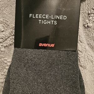 Avenue Fleece-Lined Tights - Charcoal